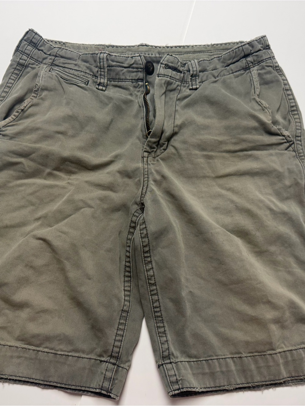 American Eagle Men's Olive Green Casual Shorts